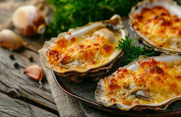 6 Huîtres de Bretagne gratinées