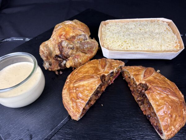 Pintade farcie aux Marrons, Girolles & Cognac (pr 4 pers.)