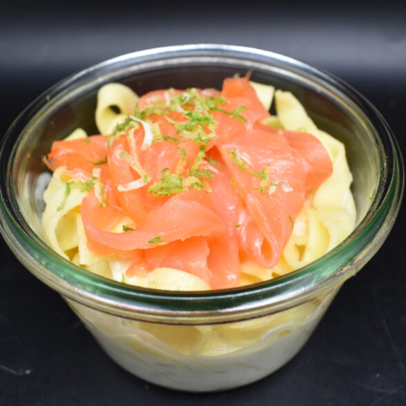 Tagliatelles au Saumon fumé – 580 ml (à réchauffer)