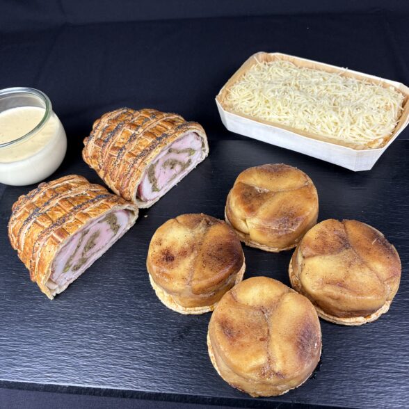 Roulé de Dinde en Croûte farci aux Marrons et Pistaches (6 pers.)