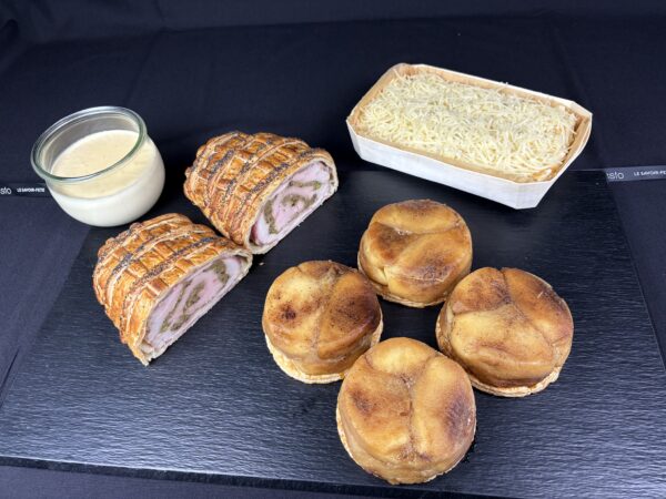 Roulé de Dinde en Croûte farci aux Marrons et Pistaches (4 pers.)