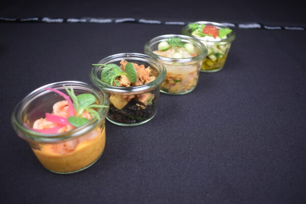 Verrine de Luxe : Butternut Coco, Gambas
