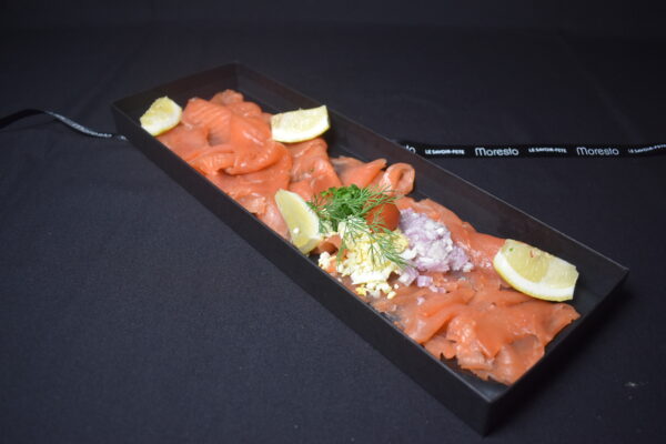 A la découpe : Saumon fumé au Soja