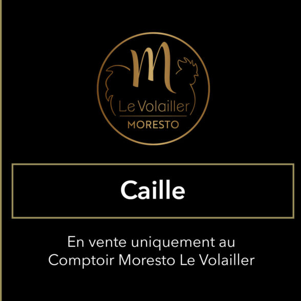 Caille entière (crue) – Caille farcie aux Raisins et Cognac (crue) – Caille farcie aux Ris de Veau cuite sous-vide